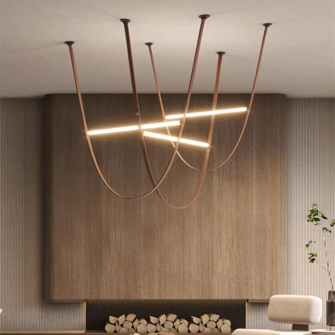 Minimalist belt Chandelier