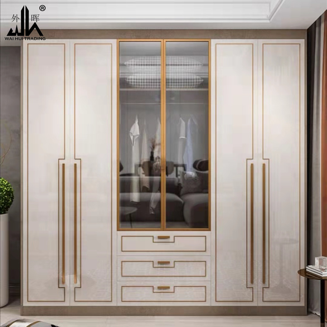 American light luxury bedroom wardrobe