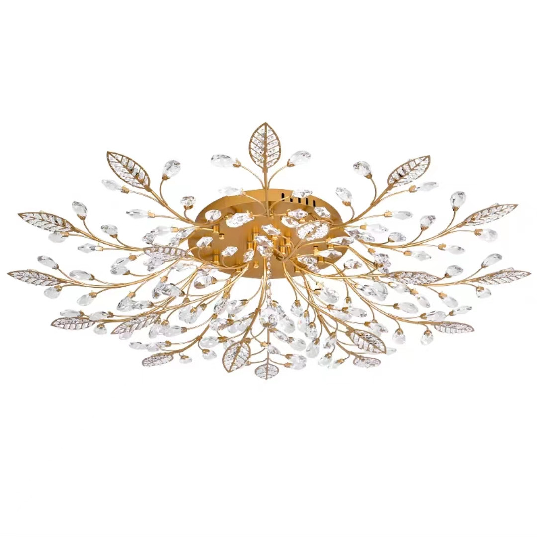 American modern crystal ceiling lamp