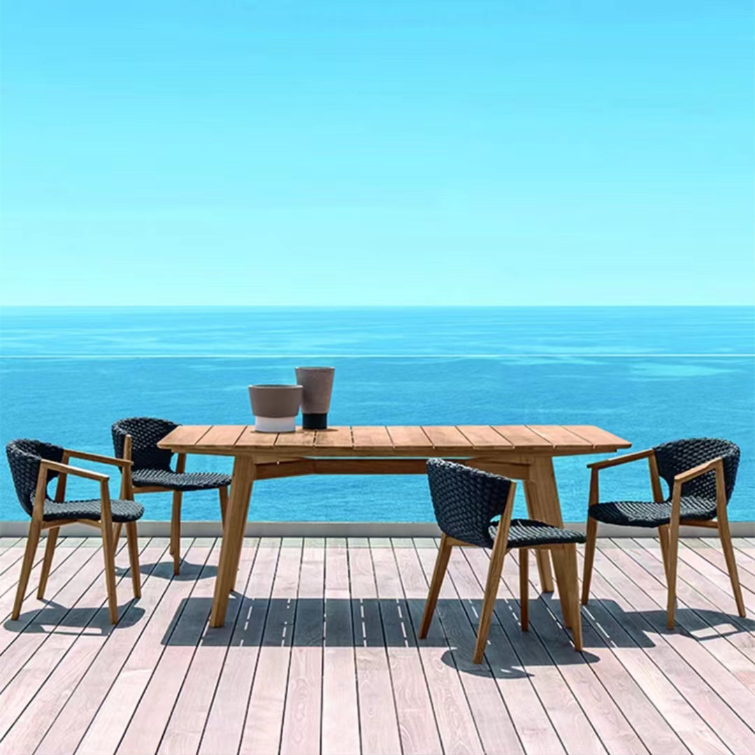 Outdoor waterproof and sunscreen dining table
