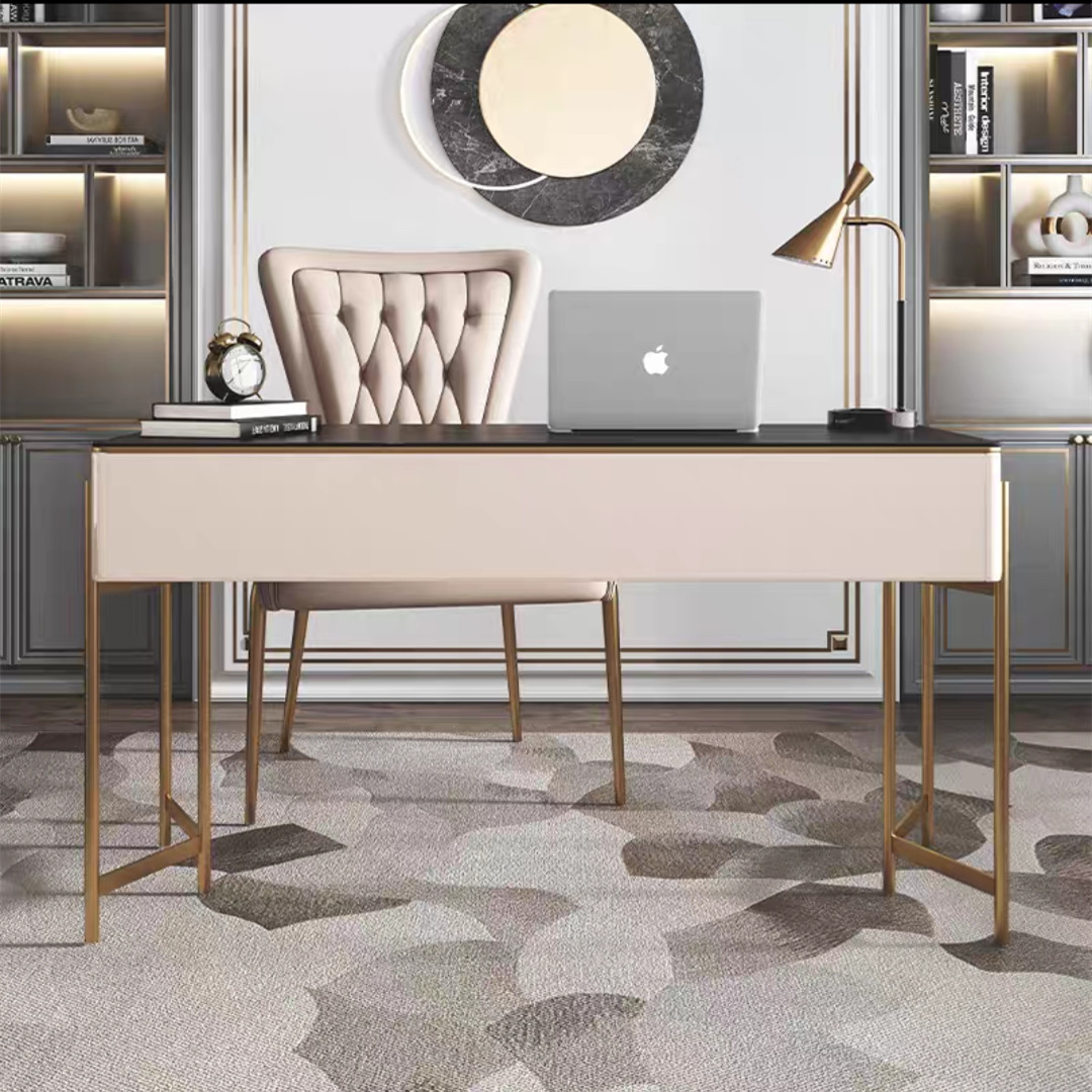 Italian style light luxury slate desk
