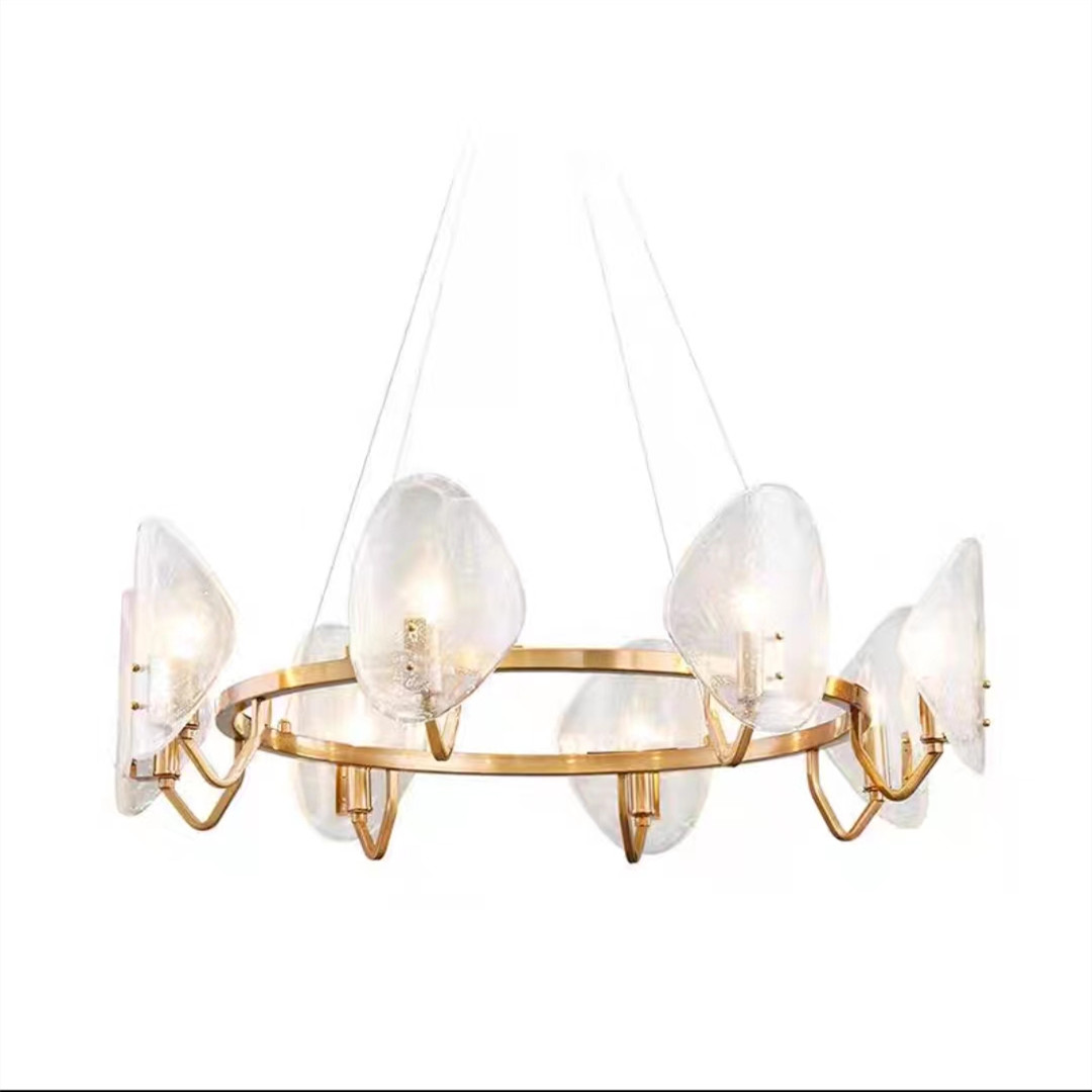 Nordic postmodern art glass chandelier